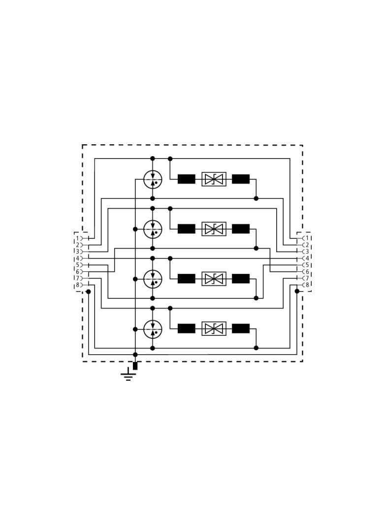 Ogranicznik przepięć DEHNpatch CLE, adapter gniazdo RJ45/gniazdo RJ45, do sieci LAN 1Gb, ATM, FDDI,