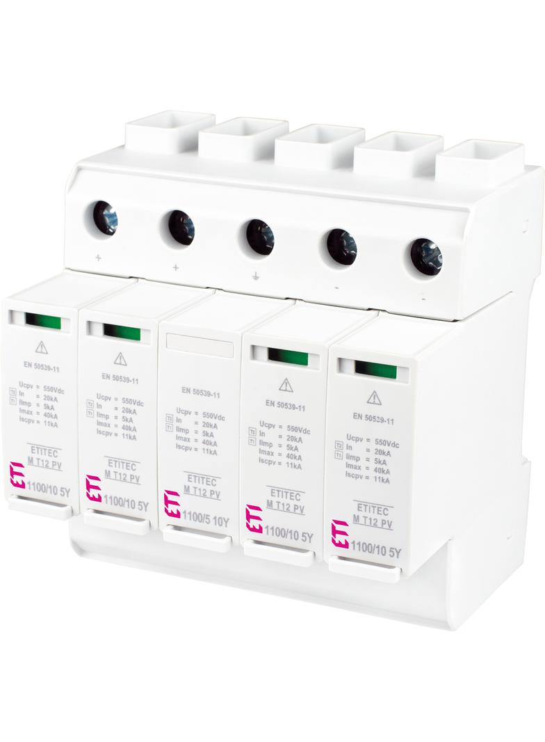 Ogranicznik przepięć T1 T2 (B C) - do systemów PV TEC M T12 PV 1100/10 5Y 002440675 ETI