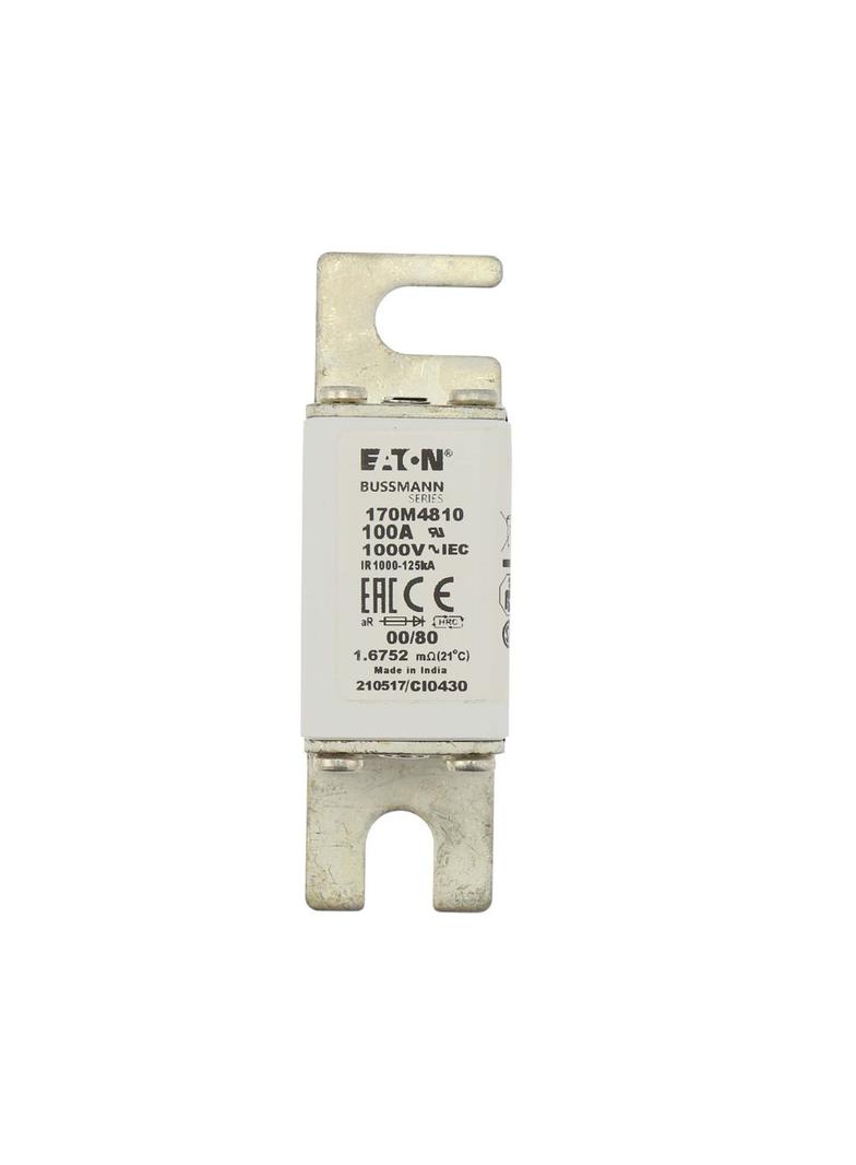 100A 1000V 00/80 aR INDICATOR FUSE Wkładka szybka 100A AC 1000V rozmiar 00 30x47x98 mm aR D 170M4810