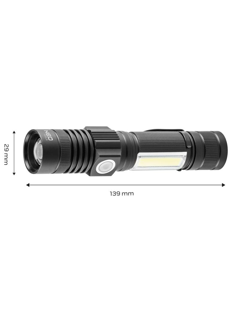 Latarka akumulatorowa USB 800 lm 2 w 1 CREE T6 LED