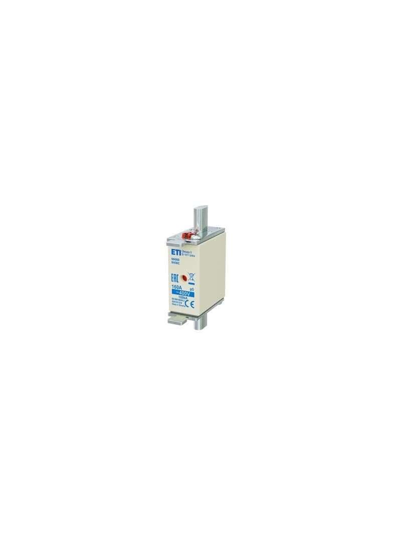 Wkładka topikowa NH zwłoczna KOMBI NH000 WT-00C gG 160A 400V 004181216 ETI