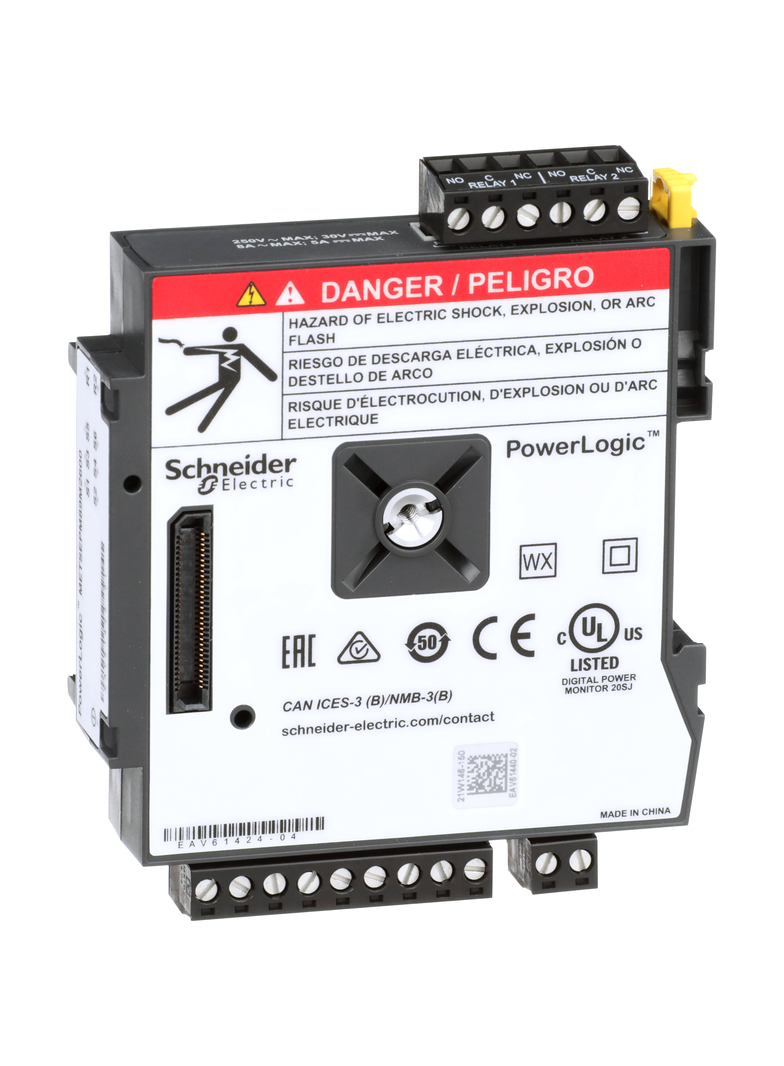 PowerLogic Moduł WE/WY - cyfrowy - 6 wejść + 2 wyjścia przekaźnikowe