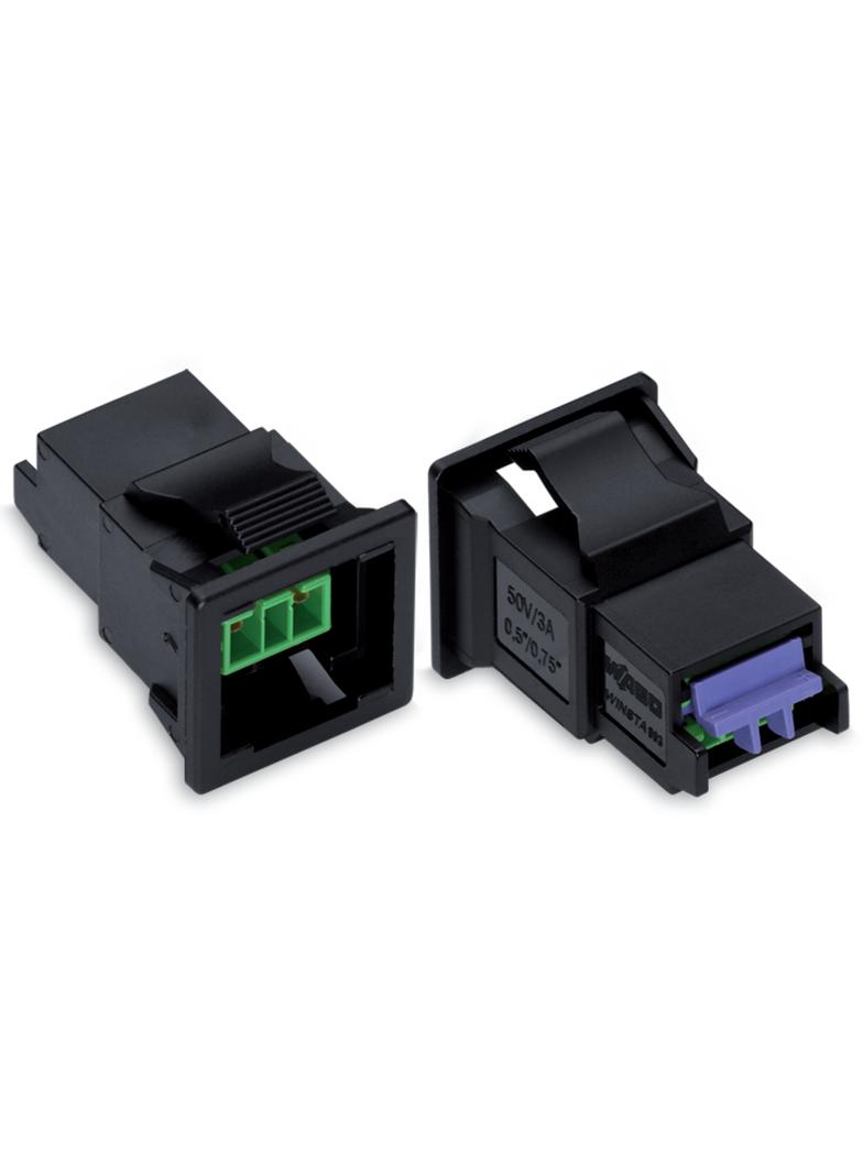 WINSTA EIB gniazdo 2-torowe SnapIn zielone