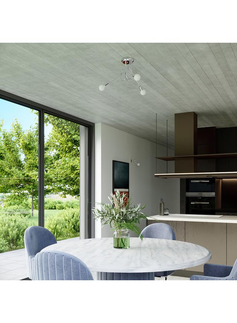 Żyrandol LOOP 3 chrom