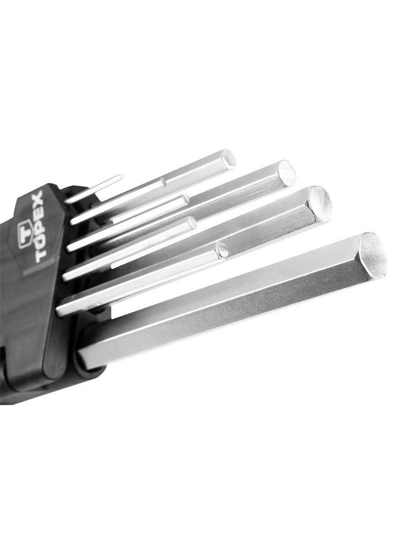 Klucze sześciokątne 1.5-10 mm, zestaw 9 szt.