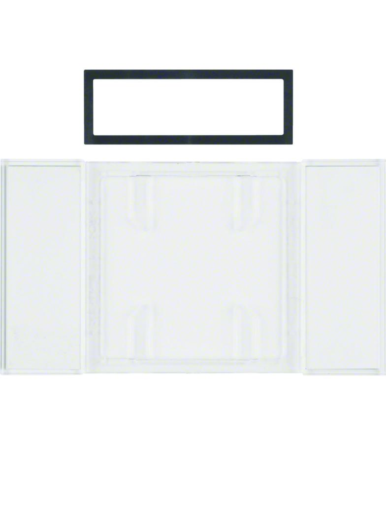 BERKER B.IQ Pole opisowe do przycisków B.IQ 1- 2- i 3-kr przezroczyste 75900080 HAGER