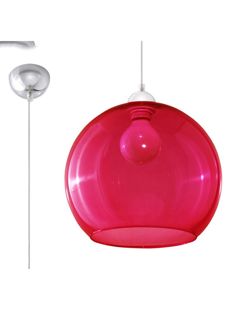 Sollux Lampa wisząca BALL czerwona SL.0253