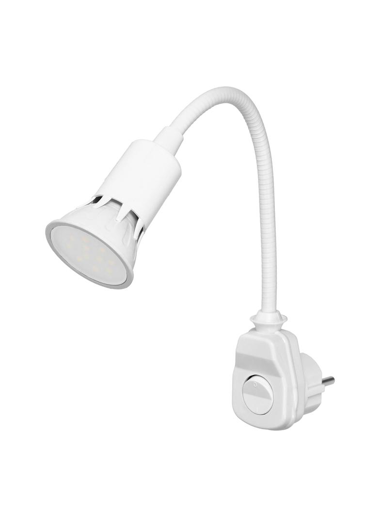 Lampka wtyczkowa z żarówką LED biała AWA-LW/BI ORNO