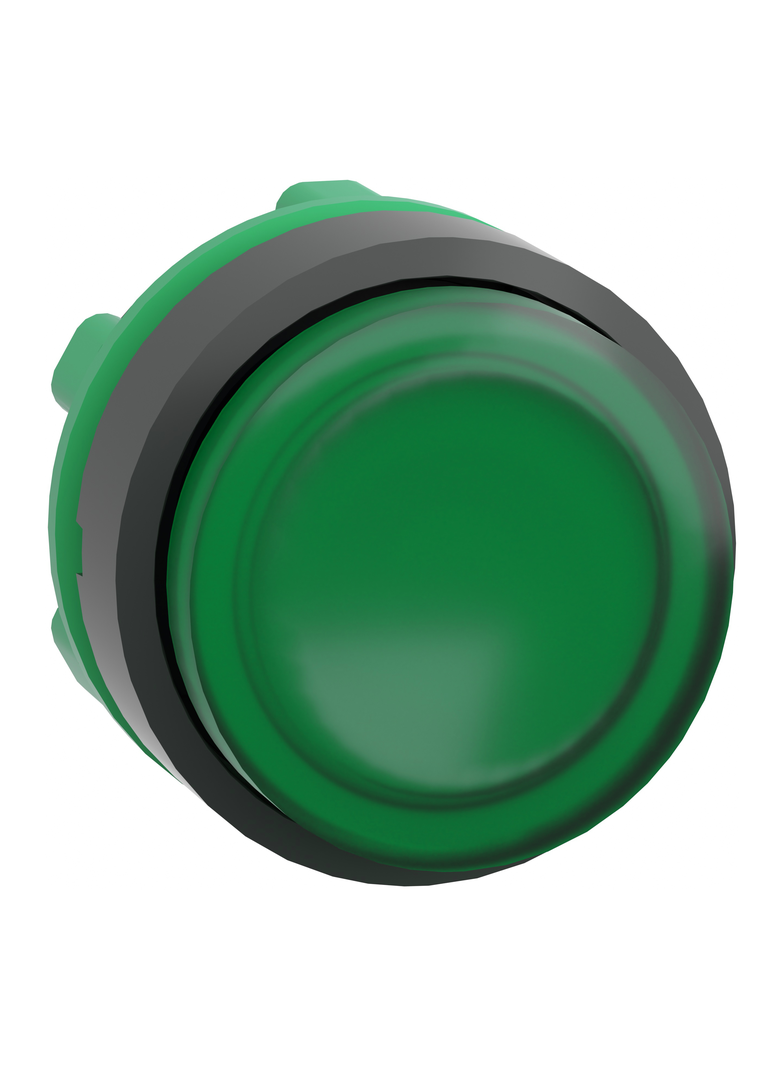 Harmony XB5 Główka przycisku płaskiego, z mechanizmem push push, zielona LED plastikowa ZB5AH33