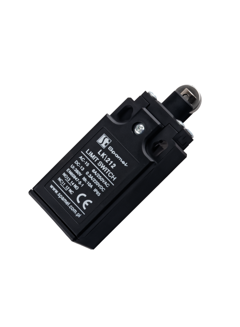 ŁĄCZNIK KRAŃCOWY (TWORZYWO) POPYCHACZ Z ROLKĄ