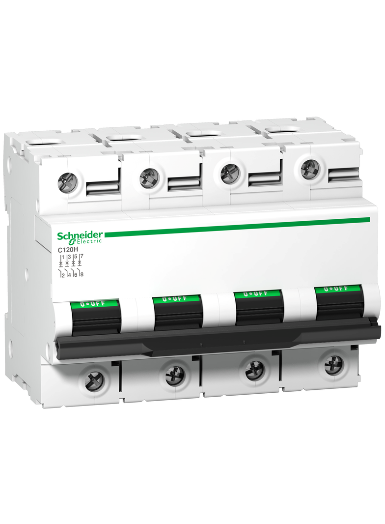 Wyłącznik nadprądowy Acti9 C120H 4P B80A A9N18435 SCHNEIDER