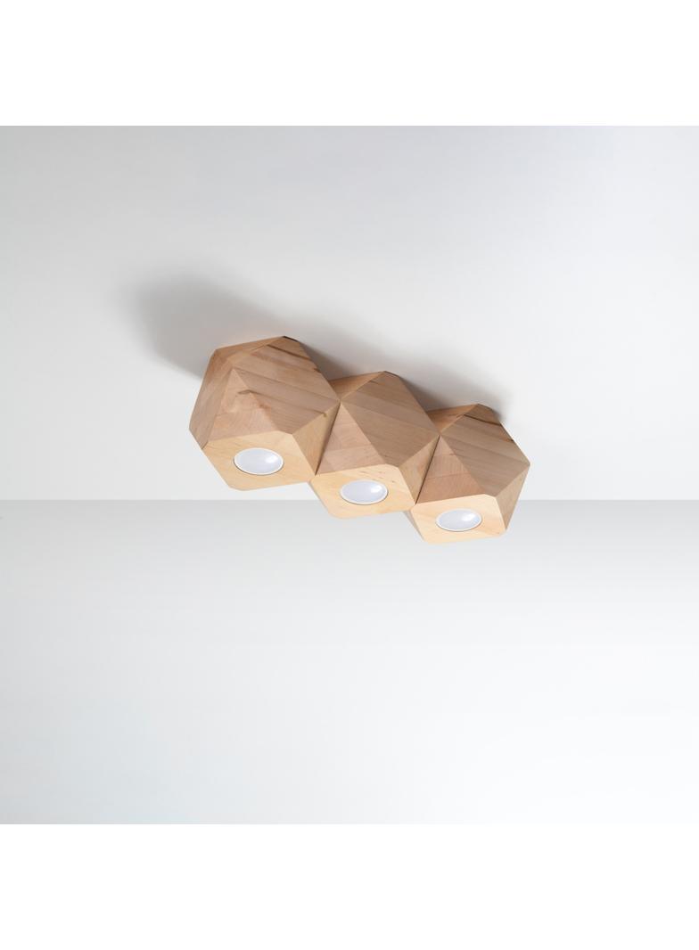 Sollux Plafon WOODY 3 naturalne drewno SL.1010
