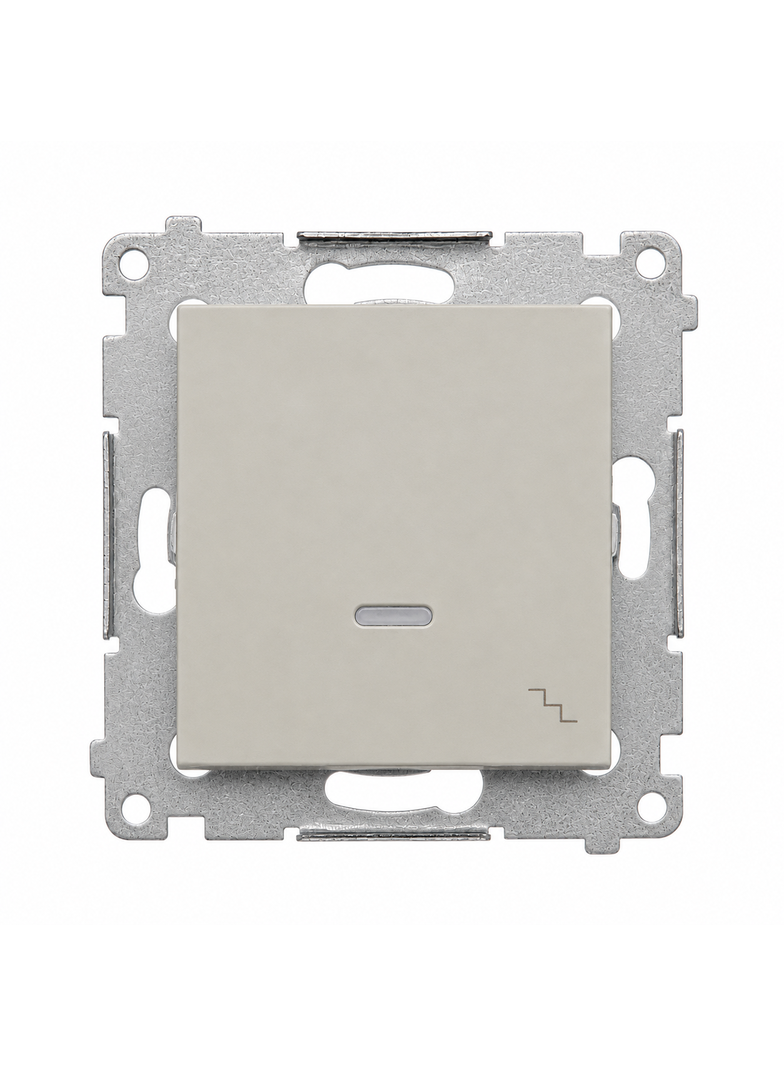 Simon 54 Łącznik schodowy z podświetleniem LED szybkozłączka kaszmir mat DW6L.01/42