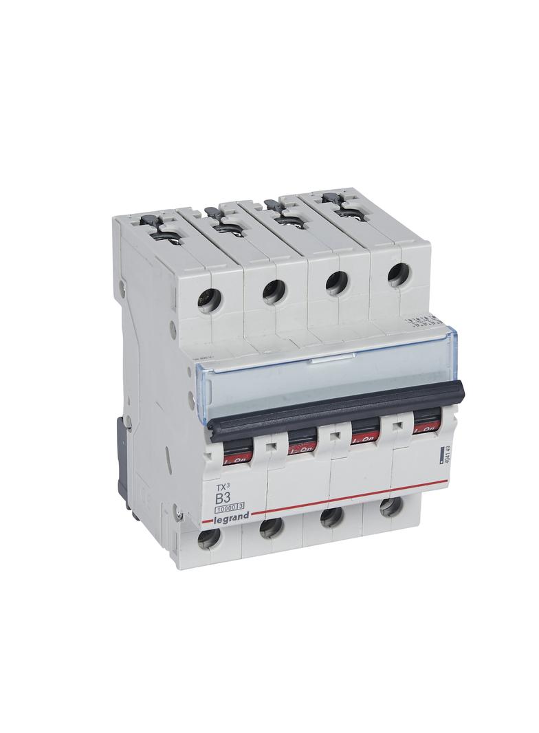 WYŁĄCZNIK NADPRĄDOWY S 313 3P B 1A 10000A SERII TX3, Legrand