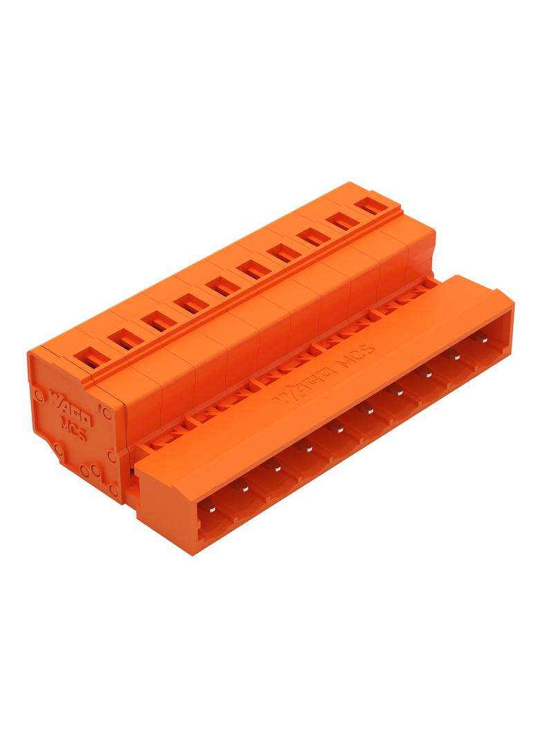 MCS-MIDI Classic wtyk 10-bieg. pomarańczowy raster 5,08 mm /50szt./ WAGO