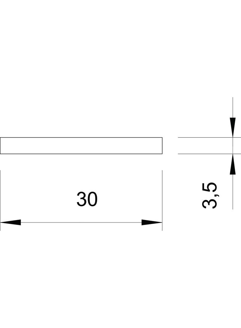 5052 DIN 30X3.5, PŁASKOWNIK