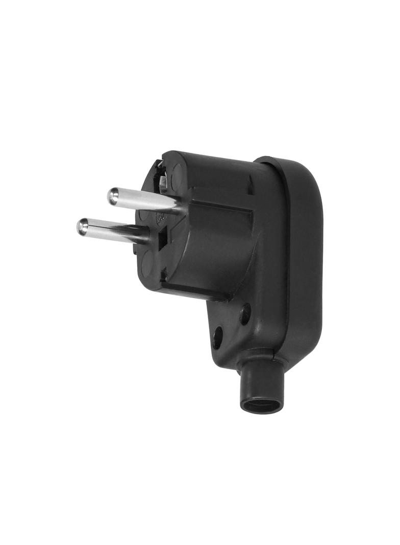 Wtyczka kątowa Uni-Schuko rozbieralna czarna OR-AE-13182/B ORNO