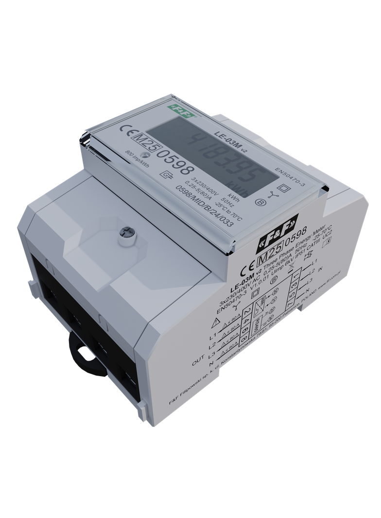 "Licznik energii elektrycznej MODBUS RS-485 -trójfazowy