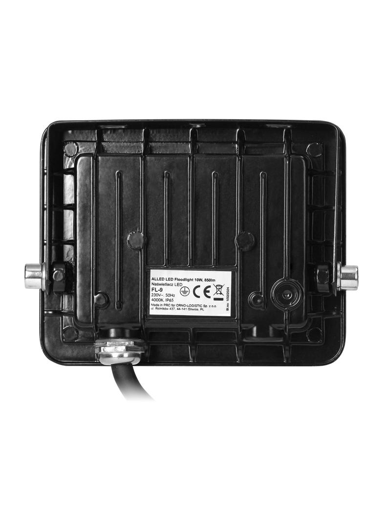 ALLED 10W Naświetlacz LED, 850lm, IP65, 4000K, Alu+ szkło