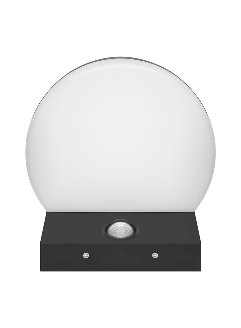 ASPEN LED 15W, oprawa ogrodowa z czujnikiem ruchu PIR, 1300lm, IP65, 4000K, czarna