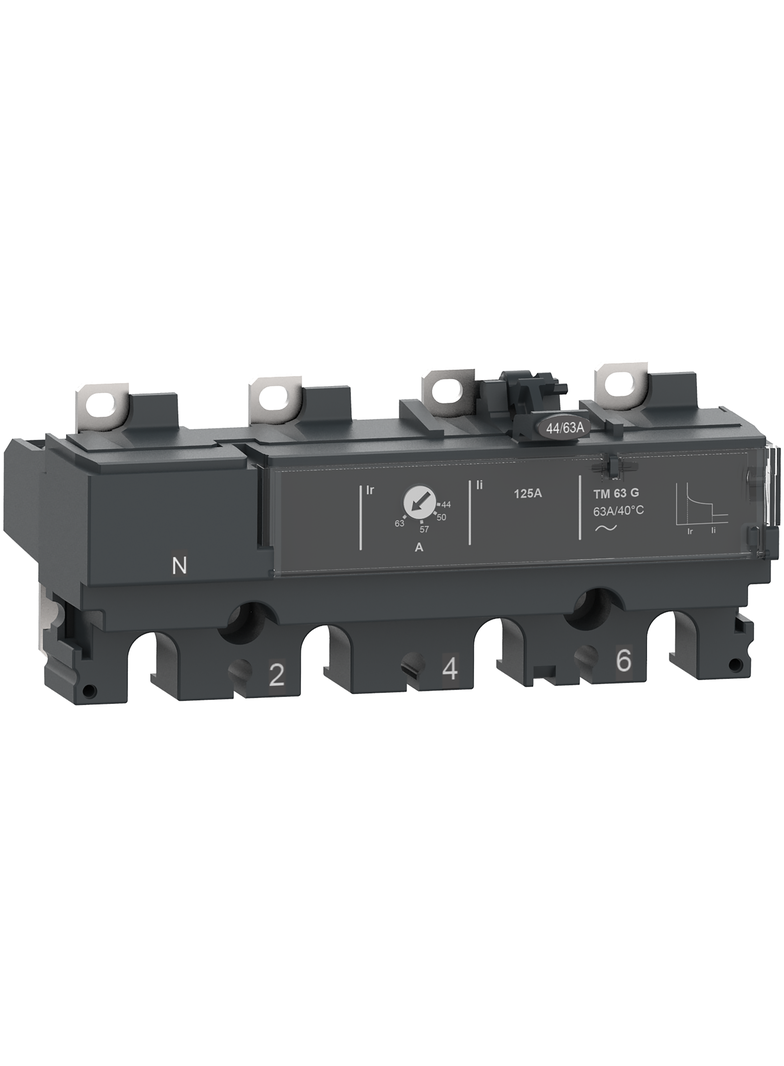 Wyzwalacz termomagnetyczny, ComPacT NSX, TM100G, 4P4D, do NSX100