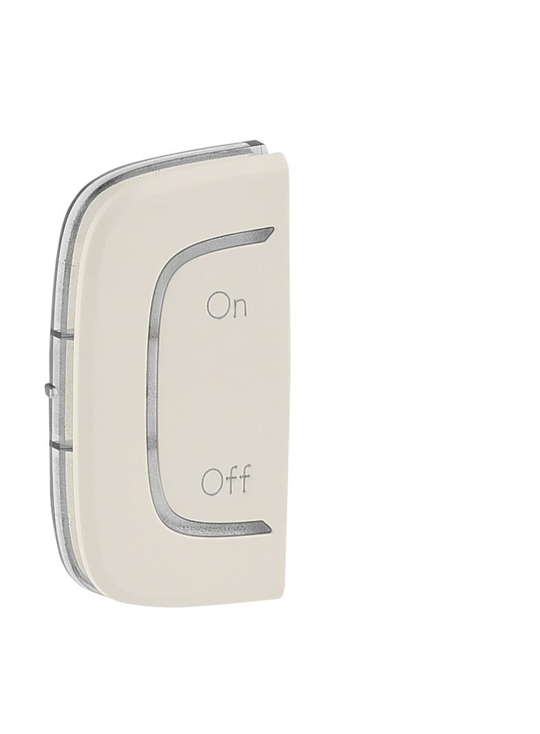 MY HOME VALENA ALLURE - KLAWISZ LEWY ON/OFF KREMOWY, Legrand