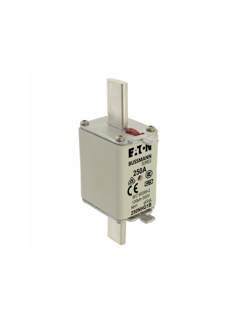 NH FUSE 250A 500V GG/GL SIZE 1 Wkładka NH1 250A 500V GL/GG podwójny wskaźnik 250NHG1B EATON