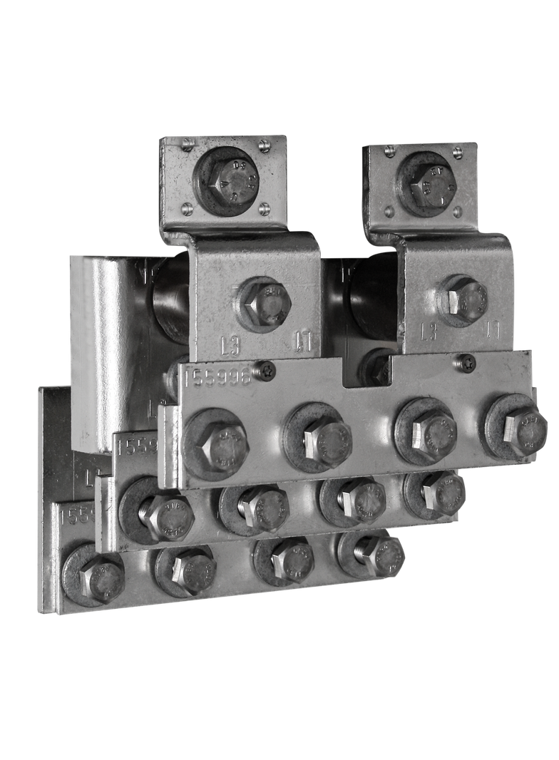 Rozbudowa wyprowadzeń szynowych z podwójnych aparatów SL3-3X2(6)/1250A, przyłącze 4x240 mm2 VS-SL123/4X240 L8390921 ETI