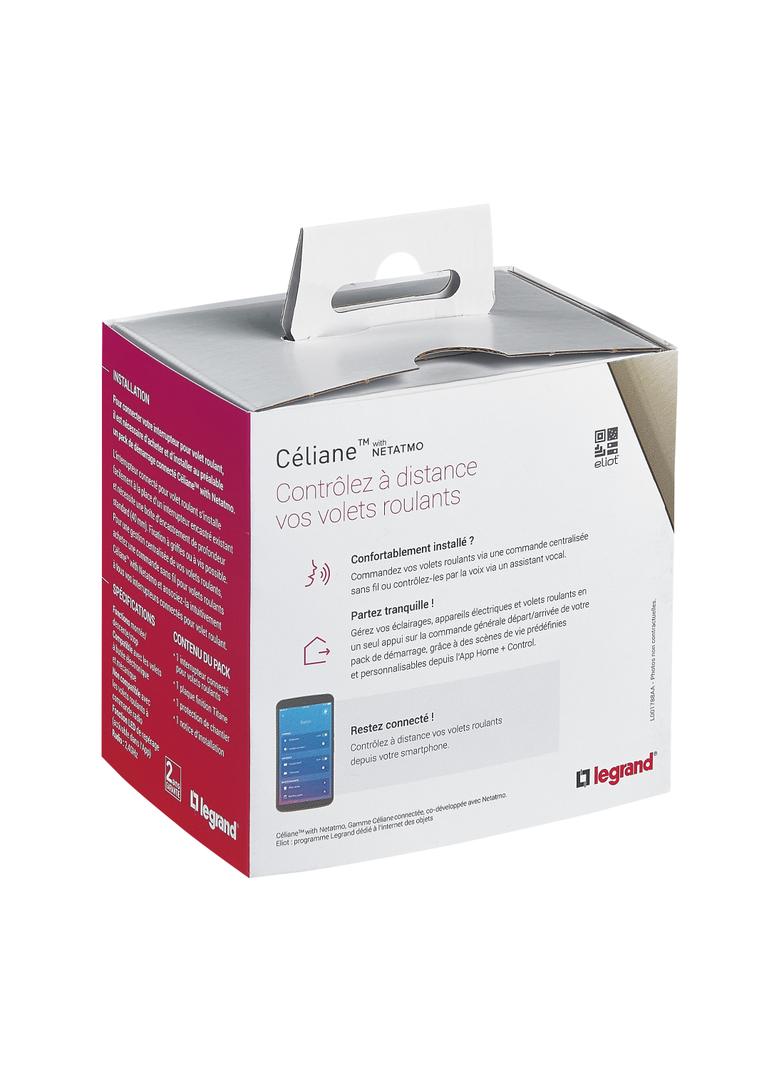 CELIANE WITH NETATMO - ŁĄCZNIK ROLET CONNECTED TYTANOWY, Legrand