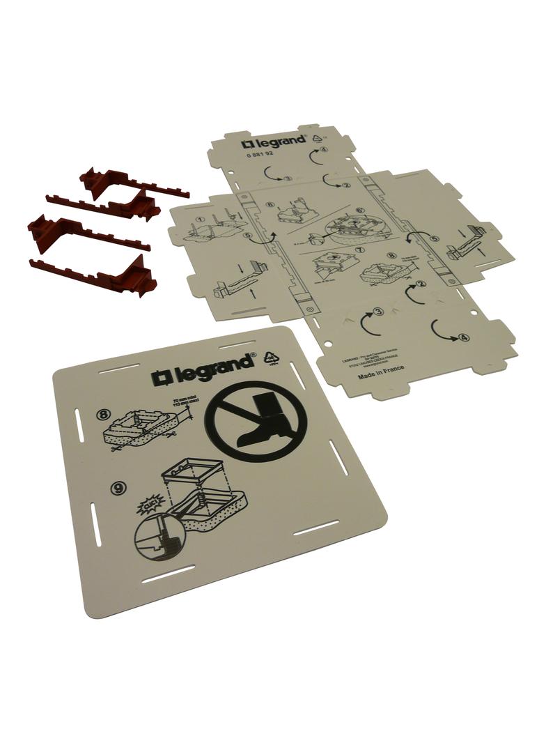 FORMA PRZYGOTOWAWCZA DO WYLEWKI PRZED OSADZENIEM PUSZEK STANDARDOWYCH 24M, Legrand