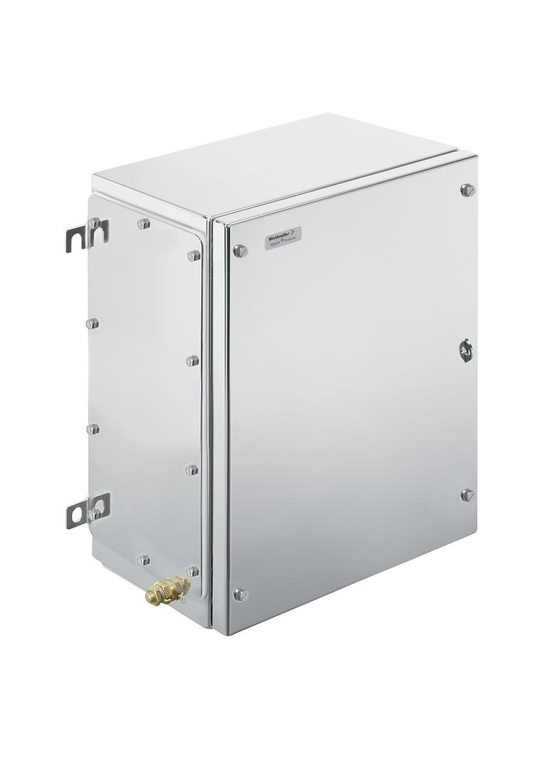 KTB MH 403015 S2N3 Metalowa obudowa iskrobezpieczna, 300 x 400 x 150 mm, nieobrobiony, Płytka kołnierzowa: Tak, na dole, z lewej strony, z prawej strony, 4 zawiasy i wkr /1szt./ 1194930003 WEIDMÜLLER