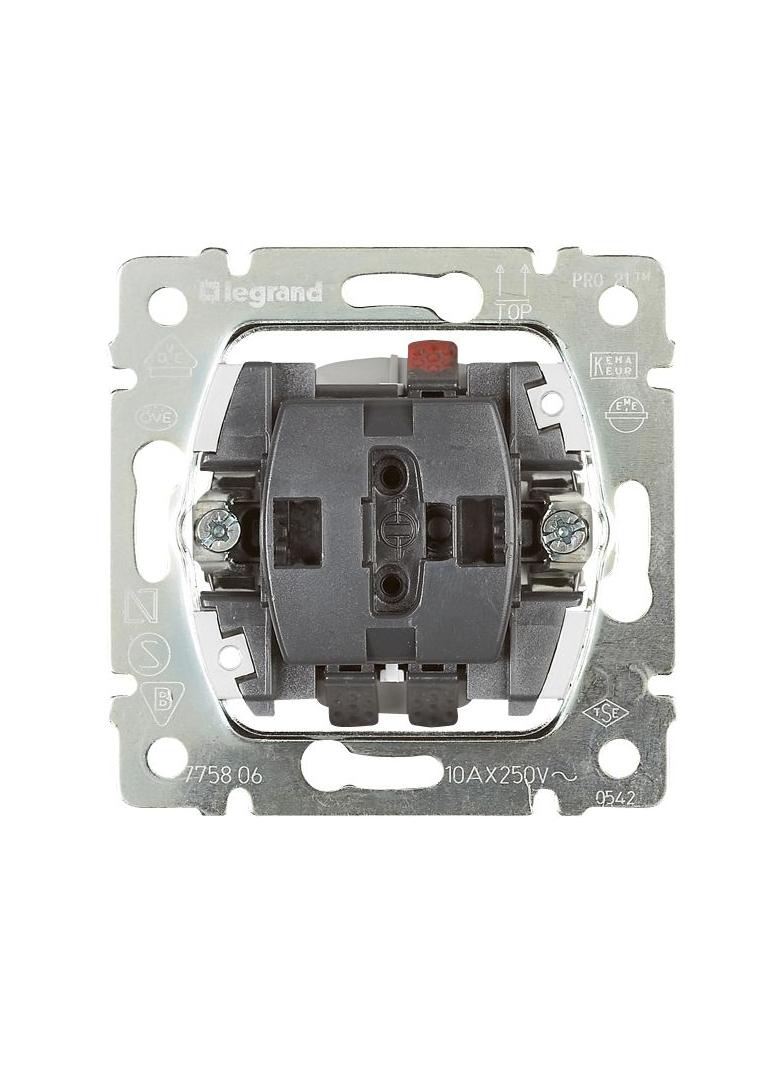 SISTENA LIFE PRZYCISK JEDNOBIEGUNOWY Z NIEZALEŻNYM OBWODEM SYGNALIZACJI 10A-250V, Legrand