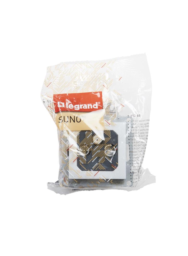SUNO - Gniazdo TV-R-SAT przelotowe 14 dB, Aluminium, Legrand