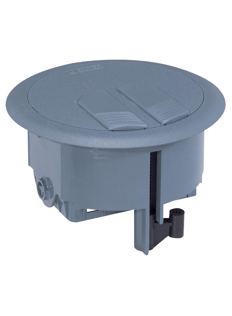 PUSZKA PODŁOGOWA 3 MODUŁY, PLASTIKOWA, OKRĄGŁA, Legrand