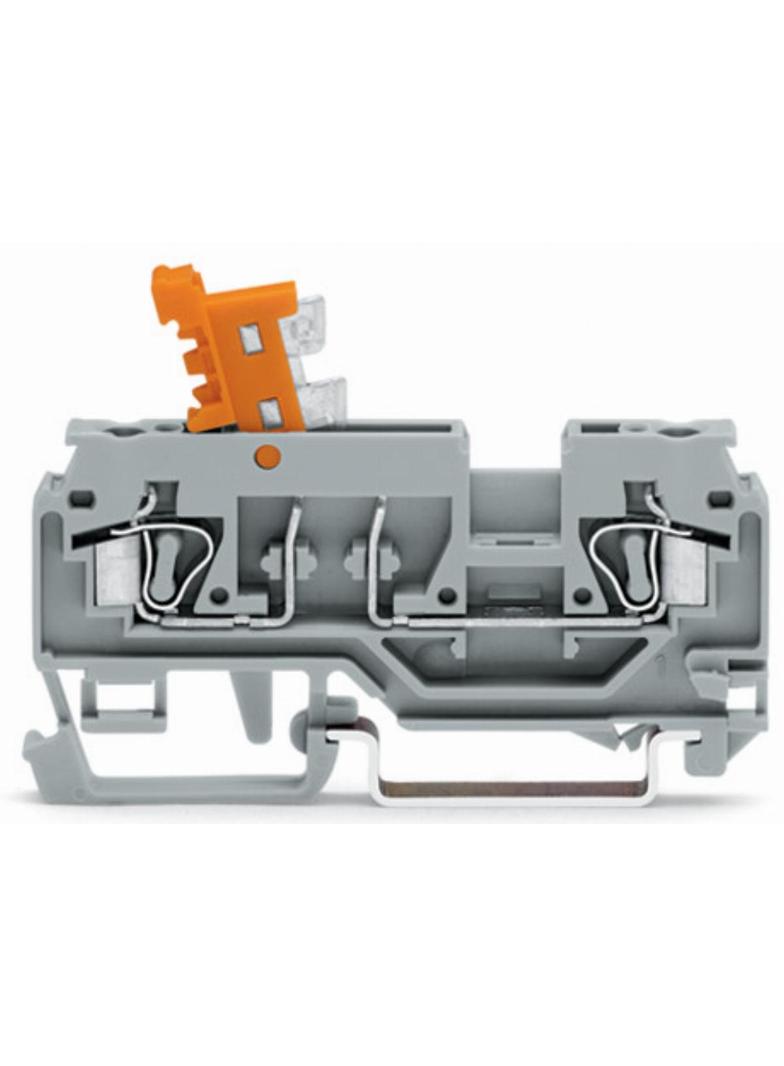 złączka rozłączalna 2-przewodowa 2,5 mm2 nóż rozłączający pomarańcz.