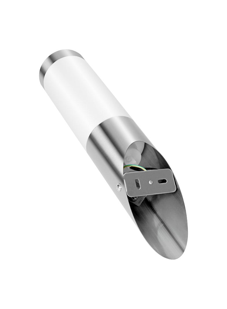 EDERA oprawa ogrodowa, E27, max. 15W, IP44, skos, stal nierdzewna