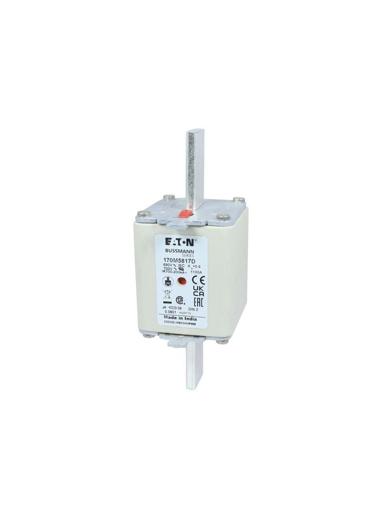 1100A 690V aR DIN 2 HSDNH FUSE Wkładka szybka 1100A AC 690V DIN 2 aR DIN IEC podwójny wskaź 170M5817
