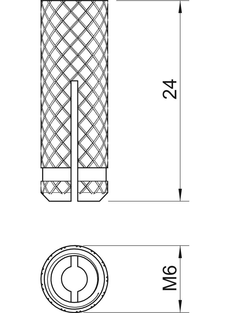 865, MOSIĘŻNE KOŁKI ROZPRĘŻNE M6