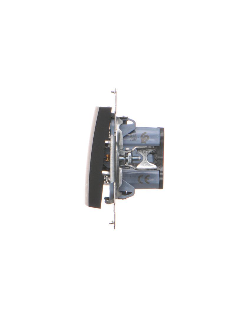 Simon 54 Przycisk „dzwonek” 16A z. śrub. czarny