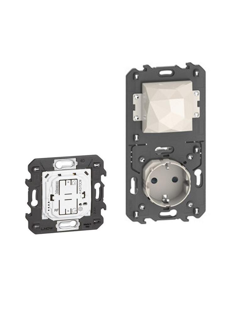 Living Now with Netatmo - Brama z gniazdem Schuko beżowa