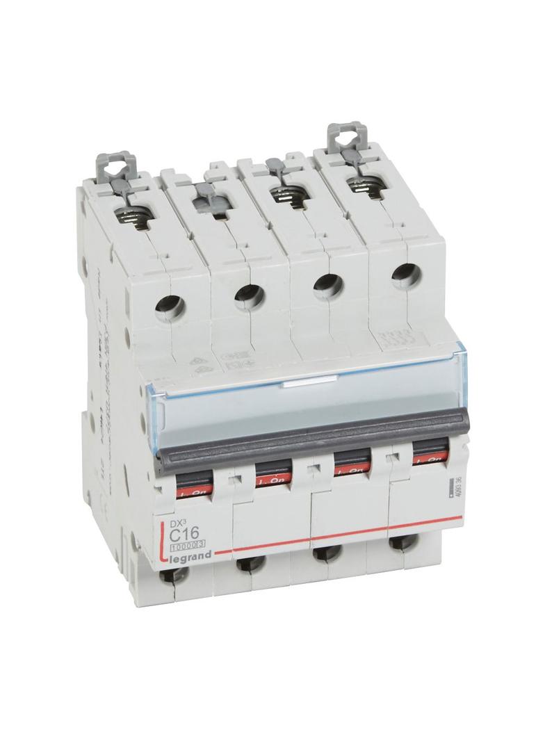 WYŁĄCZNIK NADPRĄDOWY S 314 4P C 16A 10000A SERII DX3, Legrand