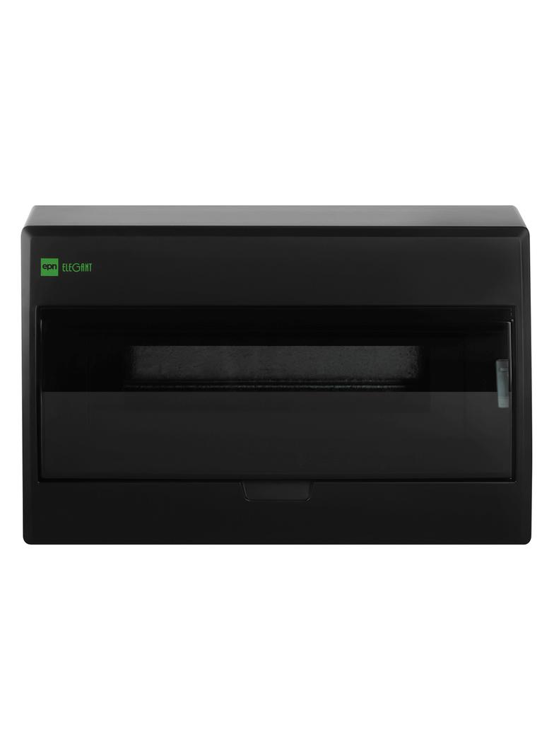 ELEGANT rozdzielnica 1x12 PE+N natynkowa IP 40 - kolor czarny