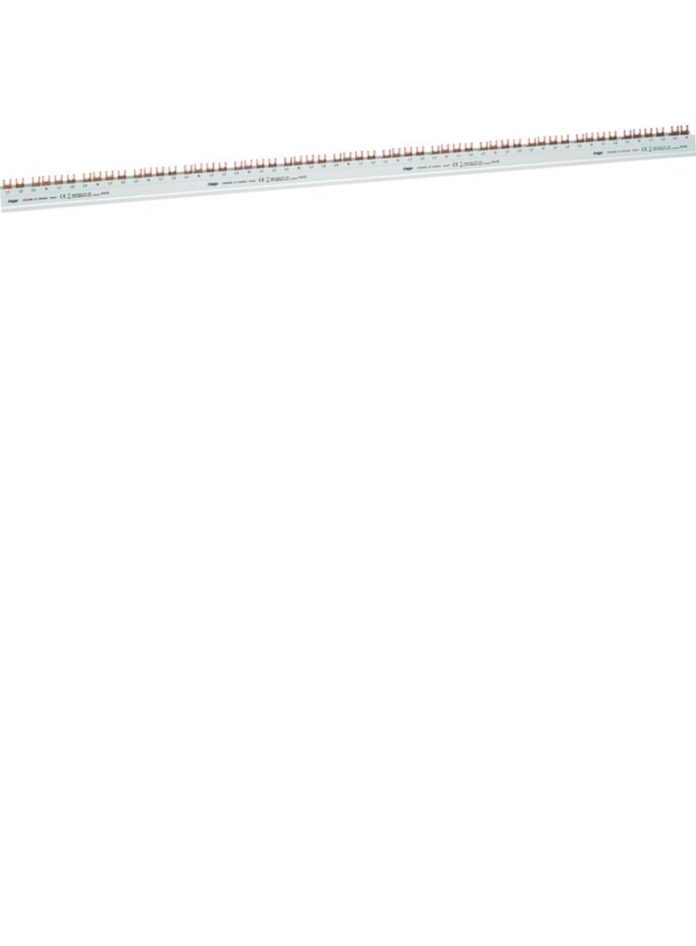 Szyna grzebieniowa widełkowa pozioma 3P+N 35mm2 L1L2L3N-1/2 akc.