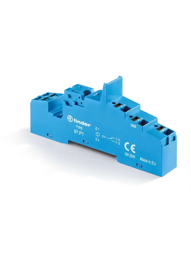 Gniazdo do przekaźników serii 46.61; zaciski push-in, 97.P1 SPA