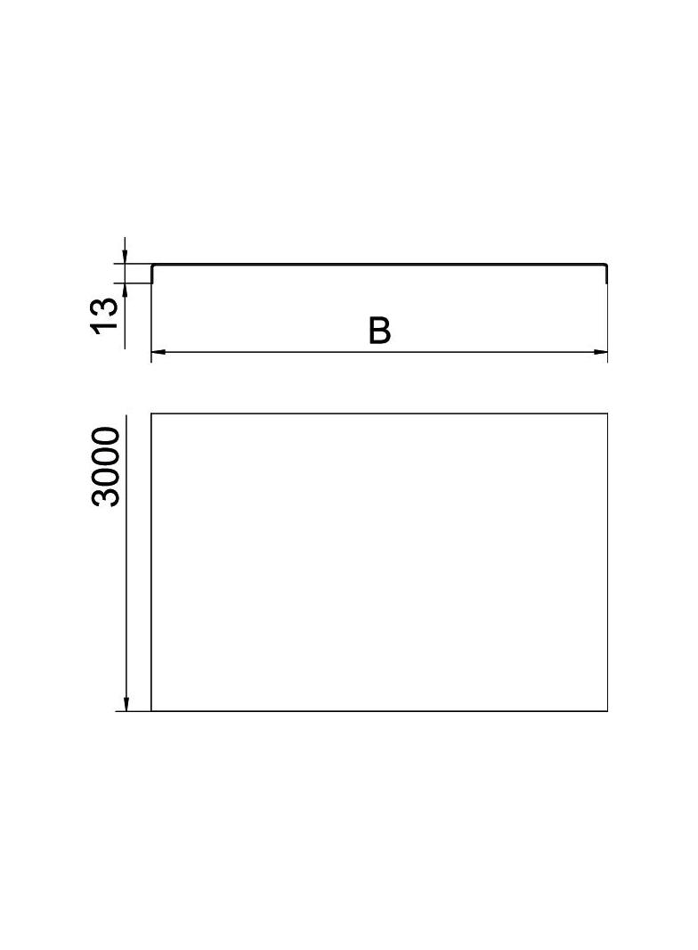 DRLU/300, POKRYWA PEŁNA 300X3000