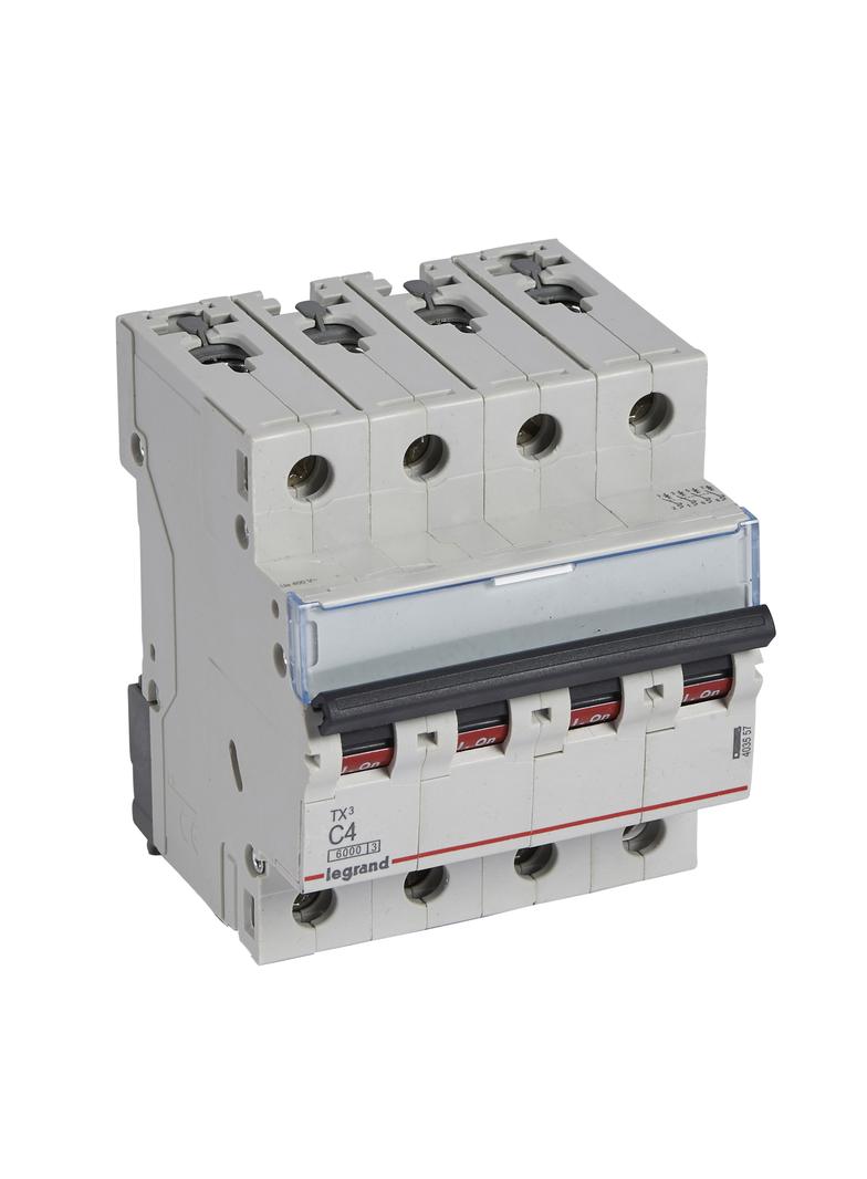 Wyłącznik Nadprądowy S 304 4P C4A 6kA TX3 403557 LEGRAND