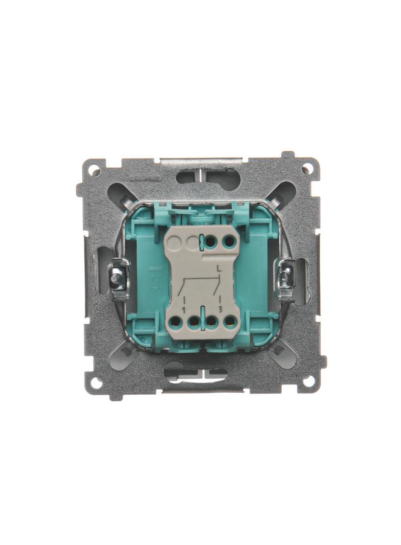 Simon Basic Łącznik świecznikowy 10A 250V szybkozłączka srebrny mat BMW5.01/43 KONTAKT