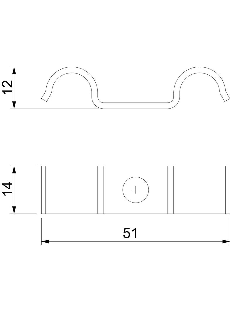 1015 D 12 G Obejma mocująca