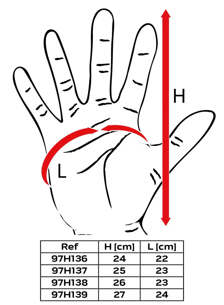 Rękawice ogrodowe pokryte PU, rozmiar 10"