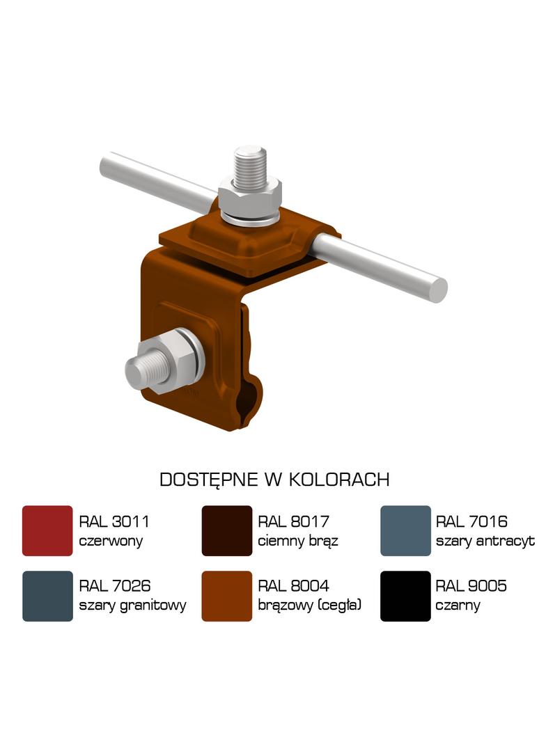 Uchwyt na blachę, na felc /LA/